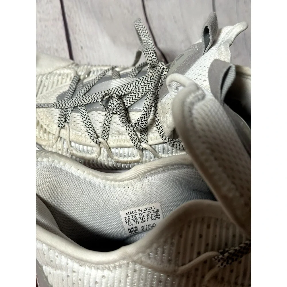 Adidas Pro Boost Low Mens Basketball Shoes White Silver FW9485 Size 12.5